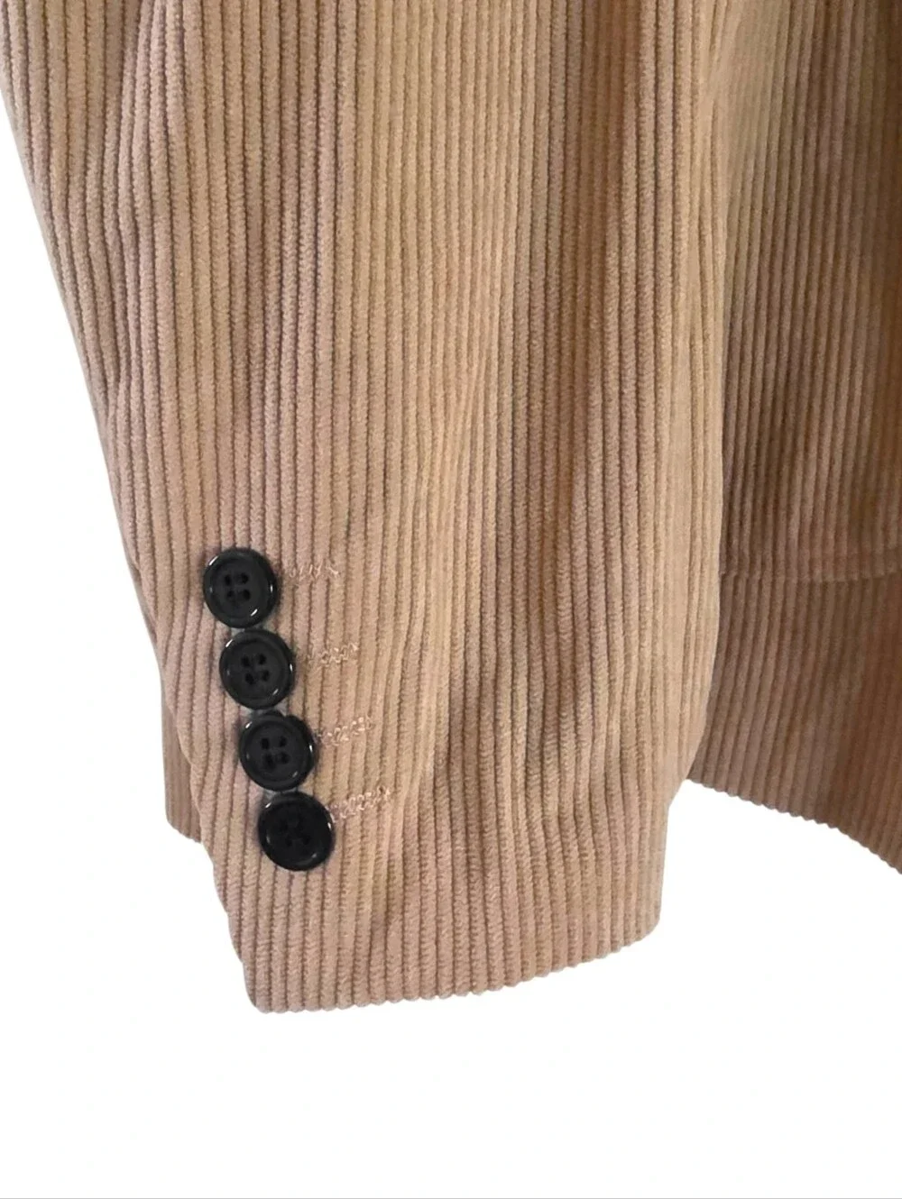 Barry Wang Vintage Corduroy Blazer Jacket Business Casual Sport Coat Professor